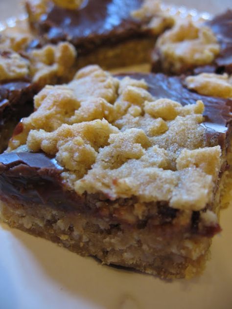 cookin' up north: An old time favorite..Chocolate Revel bars Chocolate Revel Bars, Revel Bars, Oh Sweet Basil, Chocolate Pancakes, Crumble Bars, Sweet Basil, Chocolate Bars, Sweets Treats, Dessert Bars