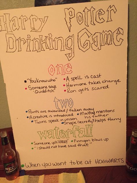 Harry Potter Drinking Games, Drinking Movie Games, Harry Potter Drinking Game, Drinking Game Rules, Bob Style Haircuts, Adult Drinking Games, Harry Potter Theme Birthday, Funny Morning Pictures, Fun Quizzes To Take