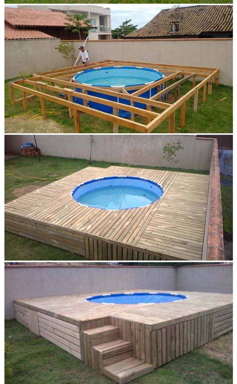 Piscina Pallet, Ikan Air Tawar, نباتات منزلية, Diy Swimming Pool, Cd Crafts, Diy Pool, Backyard Pool Designs, Small Backyard Pools, Beautiful Backyards