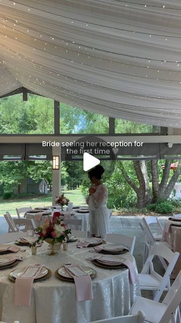 myrrh on Instagram: "Dreamy wedding morning moment! Bride seeing her reception final setup for the first time 🤍

Surprise, Emotion, Joy, Elegance, Beauty, Elation, Happiness, Overwhelmed, Tears of joy, Amazement, Love, Romance, Reception reveal, Wedding decor, Floral arrangements, Lighting, Table setting, Centerpieces, Venue transformation, Memorable moment" Surprise Emotion, Venue Transformation, Wedding Decor Floral, Wedding Morning, Lighting Table, Tears Of Joy, Morning Wedding, Dreamy Wedding, Memorable Moments