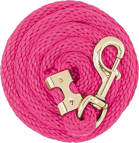 Amazon.com: Weaver Leather Poly Value Lead Rope Diva Pink, 5/8" x 8' : Sports & Outdoors Horse Lead Rope, Horse Lead, Western Tack, Lead Rope, Horse Equipment, Horse Supplies, Bull Mastiff, Dog Leads, Mint Color