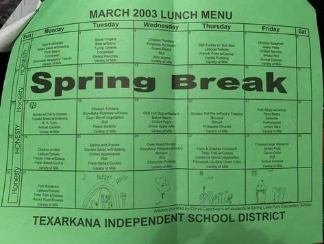 School Lunch Menu, Childhood Aesthetic, Nostalgia 2000s, 2010s Nostalgia, Nostalgic Pictures, Nostalgia Core, Childhood Memories 2000, 2000s Nostalgia, School Memories