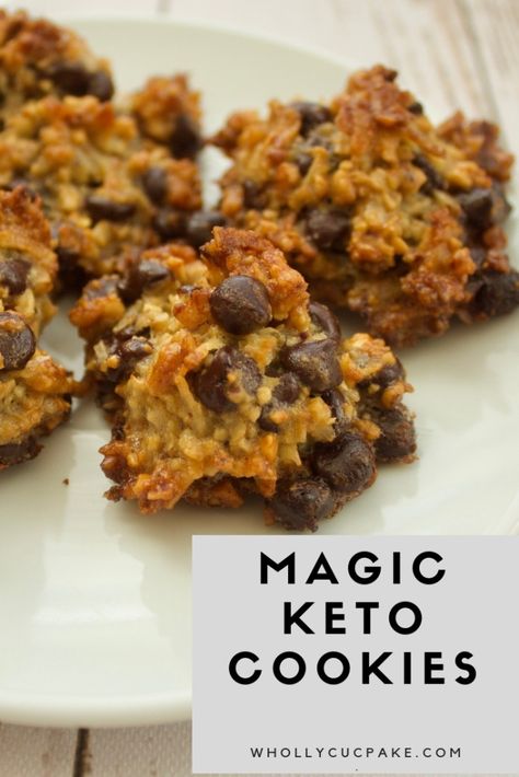 Magic Keto Cookies (GF) – Wholly Cupcake! Keto Magic Cookies, Magic Cookies, Keto Beginner, Galletas Keto, Tartiflette Recipe, Cena Keto, Law Carb, Desayuno Keto, Postre Keto