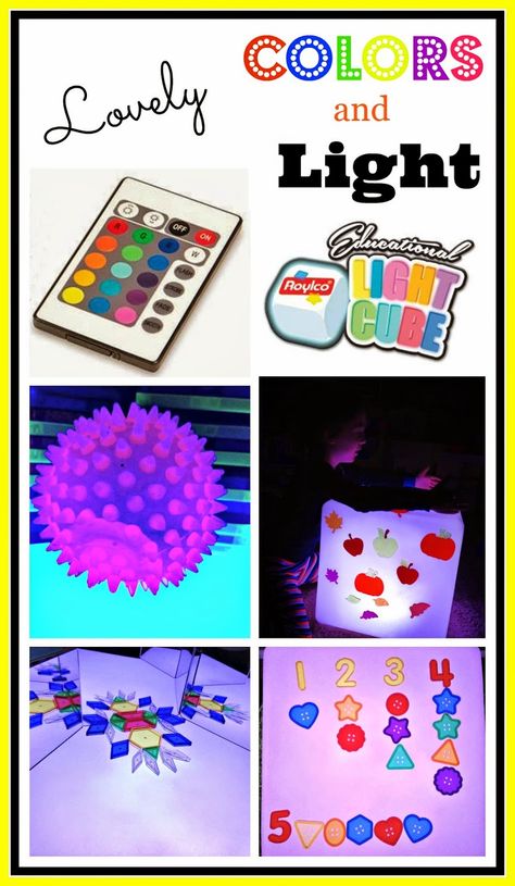 Lovely colors and light Light Cube Activities, Light Box Activities Eyfs, Prek Light Table Activities, Cube Activities, Light Exploration Reggio, Light Table Ideas, Reggio Light Table Provocations, Light Box Activities, Fine Motor Ideas