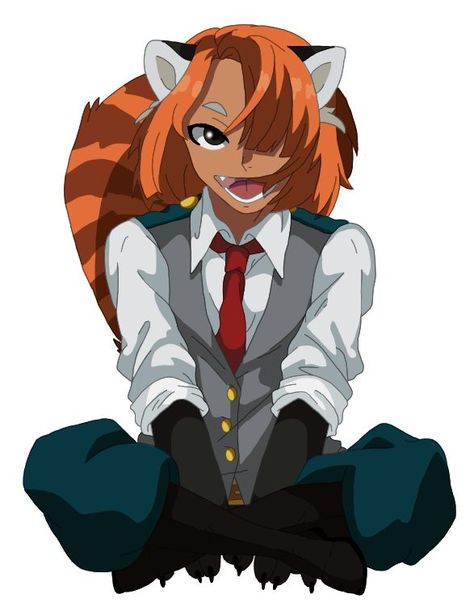 Red Panda Oc Art, Red Panda Character Design, Red Panda Oc, Red Panda Anime, Red Panda Drawing, Panda Drawing, Mha Fanart, Mha Art, Red Pandas