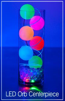 Glow Centerpieces Glow Centerpiece Ideas, Glow In The Dark Centerpieces Ideas, Glow Party Centerpiece Ideas, Neon Table Centerpieces Glow Party, Neon Light Centerpieces, Glow Centerpieces, Neon Glow Centerpieces, Neon Table Decorations, Light Up Centerpieces