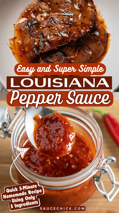 Louisiana Pepper Sauce Recipe Pepper Sauce Recipe Vinegar, Louisiana Hot Sauce Recipe, Authentic Louisiana Recipes, Pepper Sauce Recipe, Cajun Sauce, Homemade Hot Sauce, Hot Sauce Recipes, Louisiana Recipes, Pepper Sauce