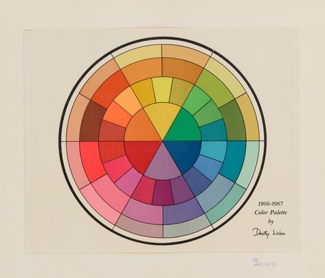 1966-67 Color Palette by Dorothy Liebes for Sears, Roebuck & Co. Indian Museum, American Garden, Primary And Secondary Colors, Asian Art Museum, Air And Space Museum, Smithsonian Institution, Fact Sheet, National Portrait Gallery, Art Archive