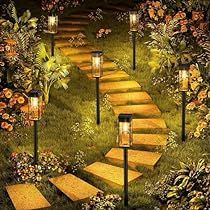 Garden Path Lighting, Solar Yard Lights, Solar Path Lights, Walkway Landscaping, Walkways Paths, Solar Lights Outdoor, Solar Pathway Lights, Led Garden Lights, Outdoor Landscape Lighting