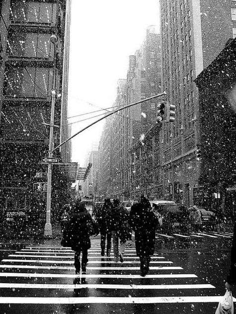 Top 10 Most Astonishing Photos of NYC Covered With Snow November Wallpaper, Wallpaper Winter, Black And White Photo Wall, Black And White Picture Wall, Black And White Aesthetic, City Street, Concrete Jungle, Winter Aesthetic, Black And White Pictures