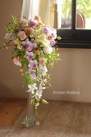 Wedding Ceremony Floral Arrangements, Tall Floral Arrangements, Summer Flower Arrangements, Floral Art Arrangements, Large Flower Arrangements, Church Flower Arrangements, Creative Flower Arrangements, Flower Vase Arrangements, Memorial Flowers