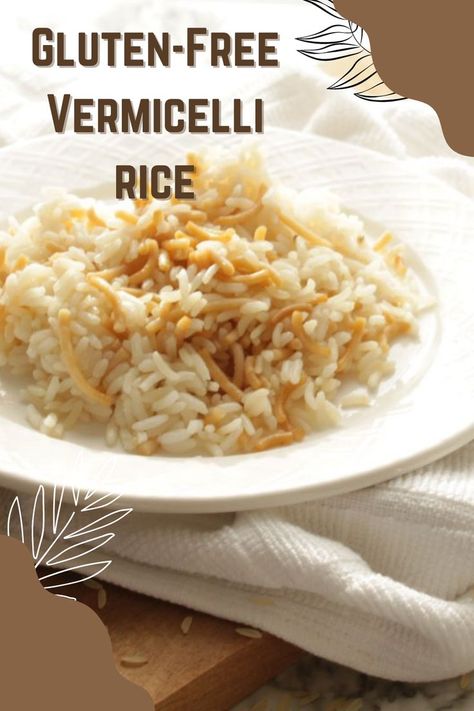 Rice with vermicelli is served alongside many Lebanese dishes. 

This is a gluten free recipe, but you can also make it with regular vermicelli. 

This is my son’s favorite rice. He loves it so much that he asks me to make it often. I’ll have to admit, I like it a lot as well even though rice is not my most favorite food in the world.

I love eating this rice with some homemade lactose free yogurt on the side. 

What is your favorite way of eating rice? Gluten Free Rice Pilaf, Gluten Free Rice Dishes, Lactose Free Yogurt, Rice With Vermicelli, Lebanese Dishes, Lebanese Rice, Gluten Free Spaghetti, Gluten Free Sides, Gluten Free Noodles