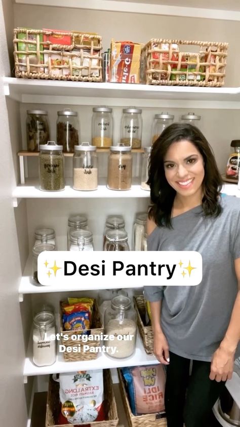 kamanabhaskaran on Instagram: Desi Pantry - Tag a friend who loves Maggi🙋🏽‍♀️! ✨ Let's organize our Desi Pantry ✨ 1️⃣ Take everything out to categorize and organize.… Kitchen Organizers, Butler Pantry, Pantry Labels, Home Upgrades, Asian Inspired, Minimalist Kitchen, Pantry Organization, South Asian, Kitchen Style