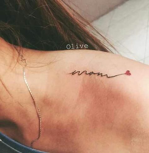 Mama Tattoo Words, Small Tattoo For Mom, Mom Tattoo Designs Simple, Tattoos For Mum, Mam Tattoo, Small Mom Tattoos, Tattoo For Mom Meaningful, Minimalist Mom Tattoo, Tattoos About Mom