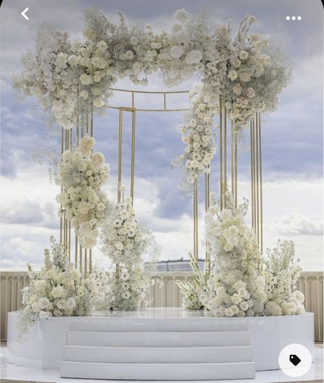 Heaven Themed Wedding, Wedding Stage Backdrop Elegant, Bridal Table Backdrop, Planet Diy, Wedding Decoration Idea, Ideas Wedding Decoration, Decoration Ideas Wedding, Flowers Farm, Wedding Background Decoration