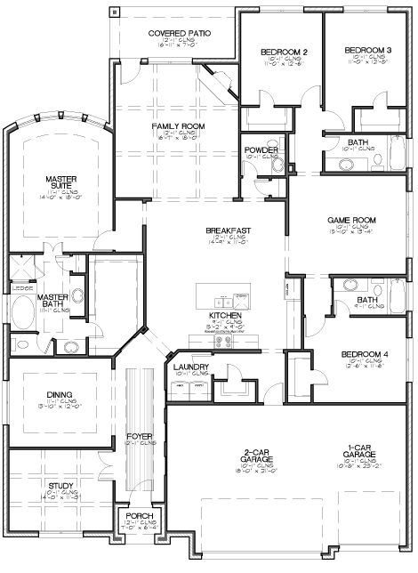 Home Gym Layout, Southern Style House Plans, Bedroom Layout, Extra Bedroom, Master Planned Community, House Blueprints, Planning Printables, New House Plans, Dream House Plans