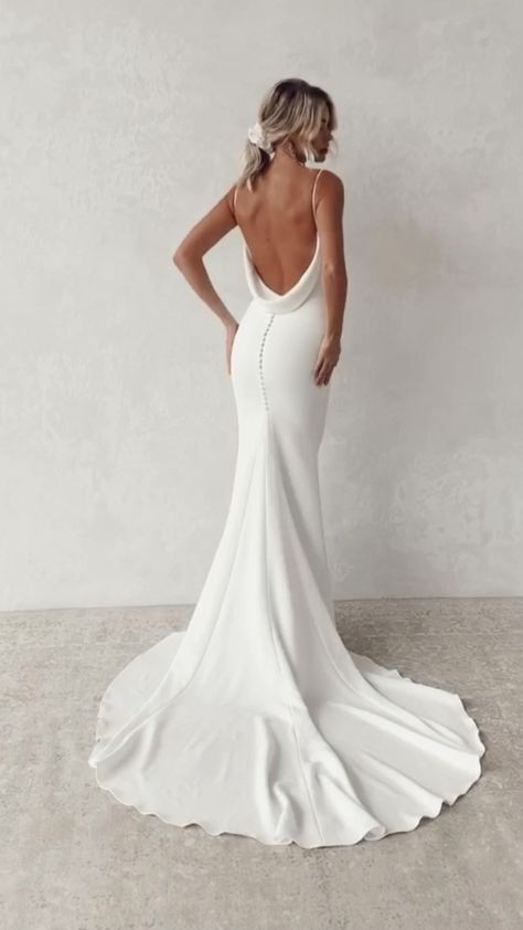 Made With Love Bridal Archie, Archie Wedding Dress, Minimalist Wedding Dresses, Wedding 2025, Bridal Inspo, Civil Wedding, Dress Inspo, Dresses Lace, Wedding Dreams