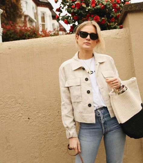 The Sunglasses That Turn All Your Old Outfits Into Something Better Fashion Me Now, Lucy Williams, Jacket Outfit Women, Fashion Me, Old Outfits, Denim Jacket Outfit, Beige Outfit, Mango Fashion, Trending Sunglasses