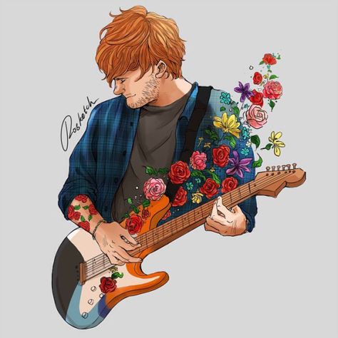 ed sheeran fan art is so beautiful so in lovee! Ed Sheeran Fan Art, Ed Sheeran Drawing, Ed Sheeran Art, Ed Sheeran Lyrics, Teddy Photos, Ed Sheeran Love, Music Ed, Lego House, Ed Sheeran