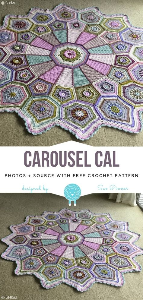 Great CALs to Try in 2019 Free Crochet Patterns Crochet Cal Patterns, Crochet Along Patterns Free, Free Afghan Crochet Patterns, Motif Mandala Crochet, Crochet Rug Patterns Free, Crochet Cal, Crochet Afgans, Crochet Geek, Crochet Rug Patterns