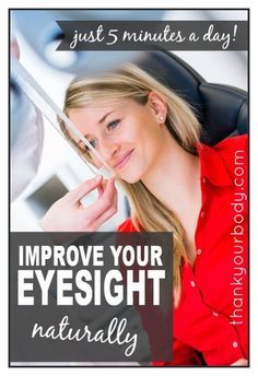 Learn how to improve your eyesight naturally in as little as five minutes a day. So cool! www.thankyourbody.com Eye Sight Improvement, Eye Exercises, Healthy Eyes, Natural Health Remedies, Alternative Health, Eye Health, Health Info, Alternative Medicine, So Cool