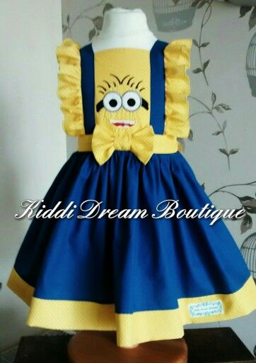 Minion Dress, Dream Boutique, Stationary School, Sensory Toys, Dress Design, Minion, Designer Dresses, Design Ideas, Boutique