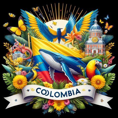 Generador de imágenes Colombia Independence Day, Vintage Colombia, Colombia Art, Colombian Culture, Flag Colors, Animated Gifs, Images Photos, Bing Images, Independence Day