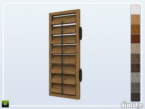 The Sims Resource - Calham Shutter Counter Left Sims 4 Cc Window Shutters, Sims 4 Shutters Cc, Cc Furniture, Sims Ideas, Sims 4 Cc Furniture, Sims 1, Window Shutters, Sims 4 Game, Sims House