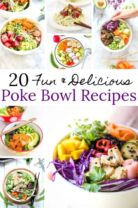 Pickled Veggies For Poke Bowl, Poke Bowl Recipes, Shrimp Poke Bowl, Poke Sauce, Fish Ceviche, Hawaiian Poke Bowl, 2023 Budget, Fish Sushi, Healthy Recipes Crockpot