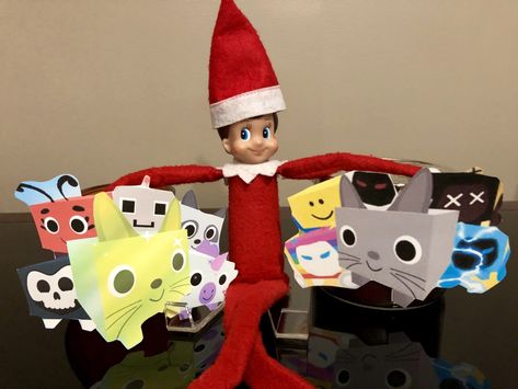 Roblox Elf On The Shelf, Elf On The Shelf Roblox Ideas, Elf Antics, Pet Sitting, Shelf Ideas, On The Shelf, Christmas Inspiration, Elf On The Shelf, Handmade Christmas