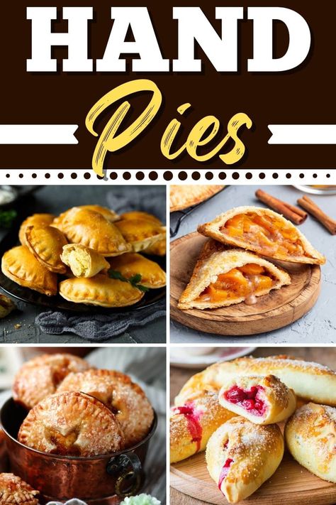 Hand Held Pot Pies, Hand Pies Breakfast, Puff Pastry Hand Pies Desserts, Chicken Pot Pie Empanadas, Fried Pies With Store Bought Pie Crust, Hand Held Pies Desserts, Hand Held Pie Recipes, Dinner Pie Ideas, Chicken Pot Hand Pies