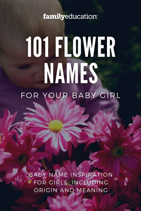 These beautiful flower names and plant names for girls make great nature-inspired female baby names for your little one. Browse our baby name list of flowers, plants, and other nature names. #babynameideas Names Of Wildflowers, Female Flower Names, Flowers Names And Meaning, List Of Flowers Names, Flower Names With Meaning, Flower Names Aesthetic, Unique Flowers Names, Flower Farm Name Ideas, Nature Inspired Girl Names