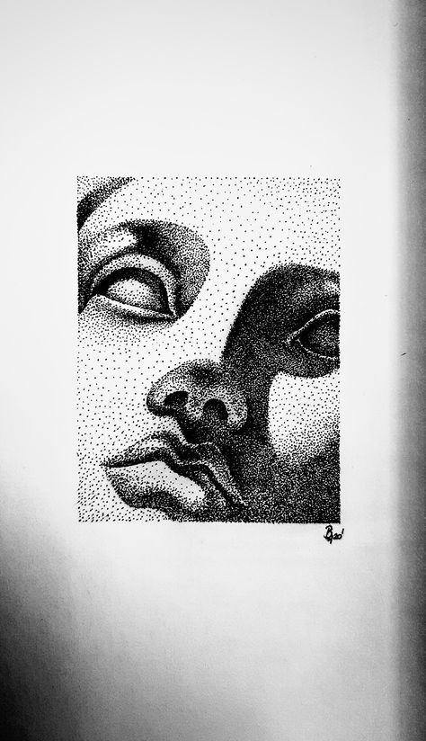 Dot Pen Drawing, Pen Stippling Drawing, Ink Dot Art, Doted Art Drawing, Simple Stippling Drawing, Dot Pen Art, Pen Dot Drawing, Dot Art Drawing Ideas, Stipling Ideas