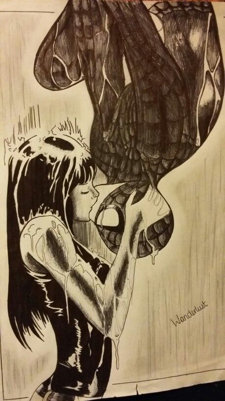 Spiderman and Mary Jane another of my drawings Spider Man And Mj Drawing, Spider Man Kiss Drawing Reference, Spiderman And Mj Drawing, Spiderman Love Drawing, Spiderman Couple Drawing, Spider Man Kiss Drawing, Spiderman Kiss Drawing, Cute Spiderman Drawing, Spider Man Love