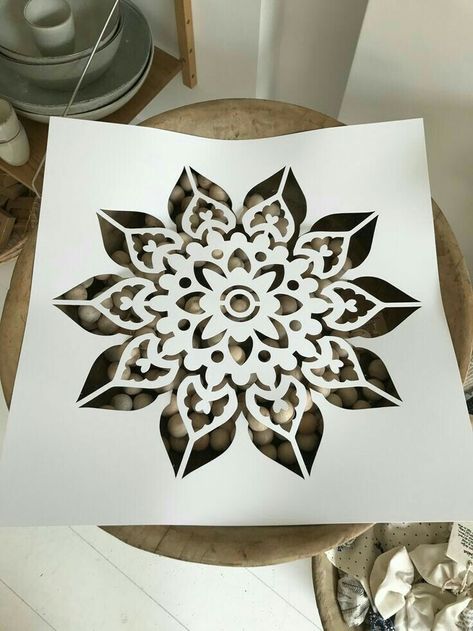 What Is A Mandala, Mandala Wall Stencil, Large Wall Stencil, Dream Catcher White, Mandala Pillows, Mandala Stencils, Stenciled Floor, Wall Stencil, Mandala Wall