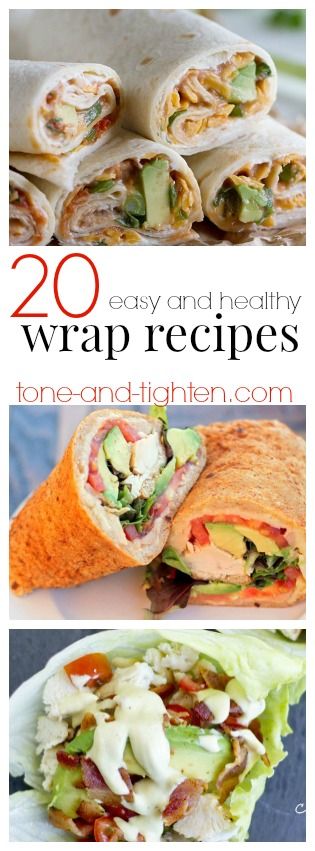 20 Delicious and simple wraps from Tone-and-Tighten.com Healthy Wrap Recipes, Healthy Wrap, Wraps Recipes Healthy, Keto Lasagna, Healthy Wraps, Sandwiches And Wraps, Healthy Lunches, Yummy Lunches, Samosa