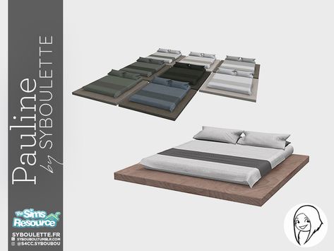 Sims 4 Cc Bedroom Dresser, Sims 4 Cc Bed Frame, Sims 4 Bed Cc, Sims 4 Bed, Sims 4 Beds, Queen Sized Bed, Furniture Cc, Sims 4 Male Clothes, Sims 4 Tsr