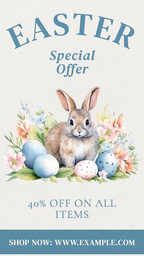 Sale Instagram Story, Space Bunny, Easter Specials, Easter Theme, Easter Images, About Easter, Easter Sale, Awesome Designs, Blank Space