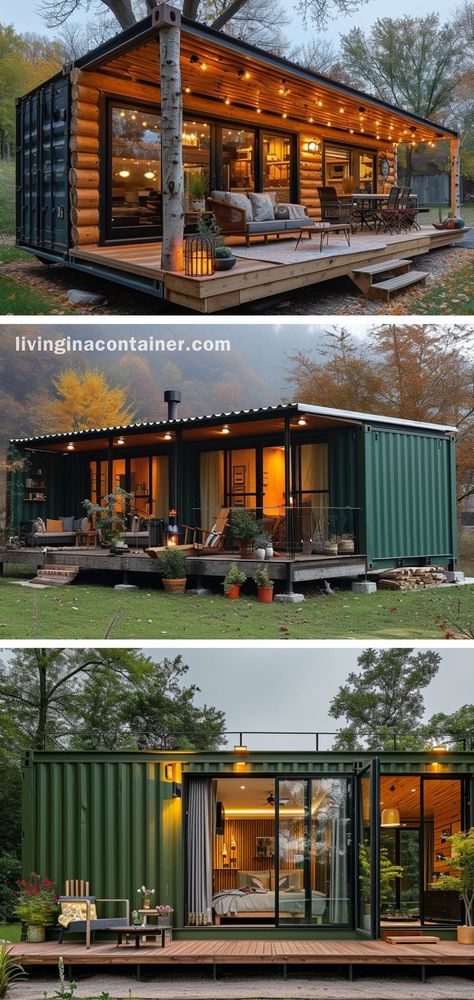 Learn 'How to Make a Shipping Container Home' with our guide on sustainable, cost-effective, and durable housing solutions. #containerhomes #shippingcontainerdesign #ecofriendlyhomes #tinyHomes #sustainableliving #containerarchitecture #repurposedcontainers #moderndesign #containerinteriors #diycontainerhomes #minimalistliving #containerhomeplans #offgridliving #customcontainerhomes #compactlivingspaces Wohne Im Tiny House, Tiny Container House, Shipping Container Cabin, Shipping Container House Plans, Container Buildings, Tiny House Inspiration, Building A Container Home, Container Architecture, Shipping Container Home