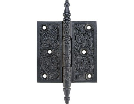 Matte Black Finish | Finish Reference | House of Antique Hardware Interior Door Hinges, Antique Hinges, Decorative Hinges, Iron Hinges, Vine Pattern, Goth Home, Historical Design, Brass Hinges, Antique Iron