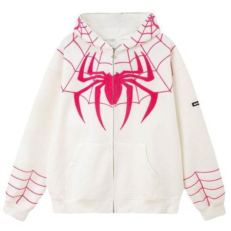 Spiderman Sweatshirt, Pinterest Women, Y2k Sweatshirt, Graphical Design, Hoodie Details, Hip Hop Sweatshirts, Loose Jacket, Harajuku Women, Mens Cardigan Sweater