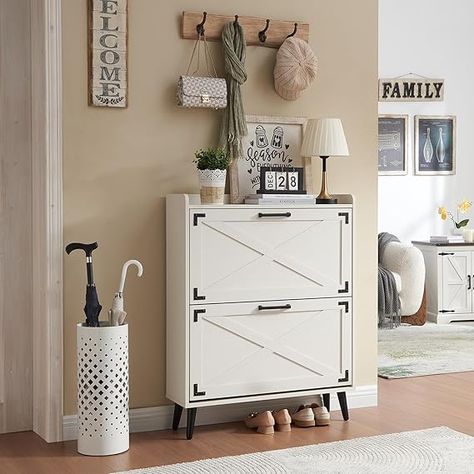 Shoe Storage Cabinet,Farmhouse Shoe Organizer with 2 Flip Drawers & Barn Door Design,Freestanding Hidden Slim Narrow Shoe Rack Cabinet for Entryway,Foyer,Hallway,White

#homedesign #homedecor #housedesign #housedecor #room #roomdecor #roomdesign #interior #design #home #house #furniture #decor #bedroom #kitchen #livingroom Shoe Rack Cabinet, Narrow Shoe Rack, Narrow Cabinet, Barn Door Designs, Narrow Shoes, Chinese Design, Modern Chinese, Shoe Storage Cabinet, Shoe Organizer