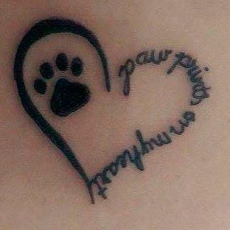 Pet Memorial Tattoo, Pawprint Tattoo, Dog Memorial Tattoos, Tattoo Dog, Rose Tattoos For Women, Paw Tattoo, Tattoos Geometric, Geniale Tattoos, Memorial Tattoo