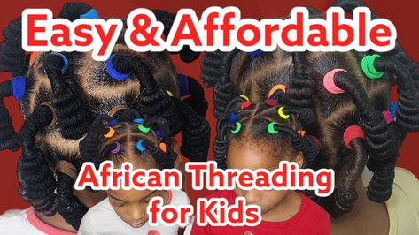 An ideal style for your little one African Threading, Back To School Hairstyle, Back To School Hairstyles, Hairstyles For School, Threading, Hair Looks, Kid Friendly, Girl Hairstyles, For Girls