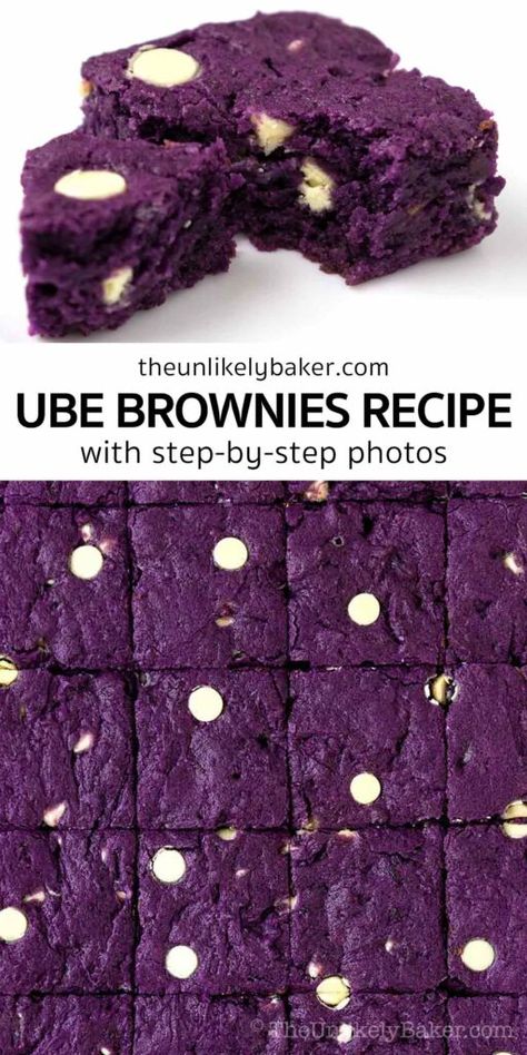 Ube Brownies Filipino Desserts, Recipes Using Ube Halaya, Ube Filipino Desserts, Recipes With Ube Halaya, Dessert For Neighbors, Purple Colored Food Recipes, Ube Halaya Recipe Filipino Desserts, Recipes With Ube Jam, Ube Desserts Filipino Food