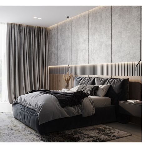 Built In Bedhead Ideas, Luxury Hotel Room Bedroom Suites Interior Design, Headboard Walls, Minimalism Bedroom, Gandhi Ji, Bedroom Design Styles, Inviting Bedroom, Son Bedroom, Bedroom Interiors