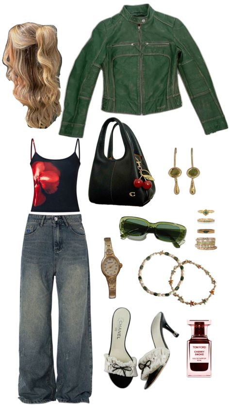 #cute #outfitidea #outfitinspo #inspo #green #red #outfit #summercore #summerstyle #aesthetic #summer Green Red Outfit, Green Outfits Aesthetic, Red Green Outfit, Green Outfits, Green Outfit, Red Outfit, Aesthetic Summer, Green Aesthetic, Aesthetic Clothes