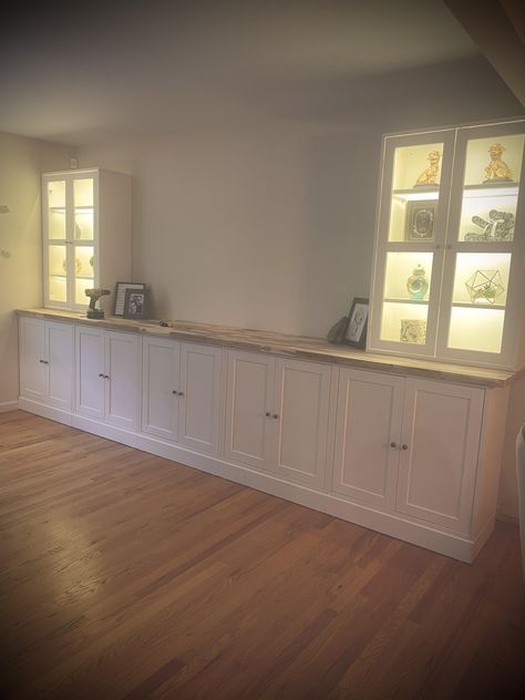 Center wall ideas for Havsta built ins? : r/ikeahacks Havsta Ikea Entertainment Center, Havsta Cabinet With Base, Ikea Built In Buffet Hack, Ikea Built In Buffet, Havsta Built In Diy, Ikea Havsta Built In, Ikea Havsta Dining Room, Havsta Tv Unit, Havsta Built In