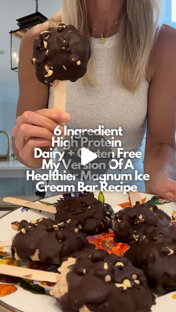 Healthy Magnum Ice Cream, Kite Hill Yogurt, Dairy Free High Protein, Magnum Ice Cream Bars, Ice Cream Bar Recipe, Angel Food Cake Desserts, Sugar Free Ice Cream, Dairy Free Protein, Magnum Ice Cream