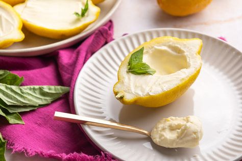 Giada De Laurentiis Recipes, Make Ahead Desserts, Lemon Basil, Giada De Laurentiis, Food Pics, Creamy Desserts, Italian Desserts, Limoncello, How To Squeeze Lemons